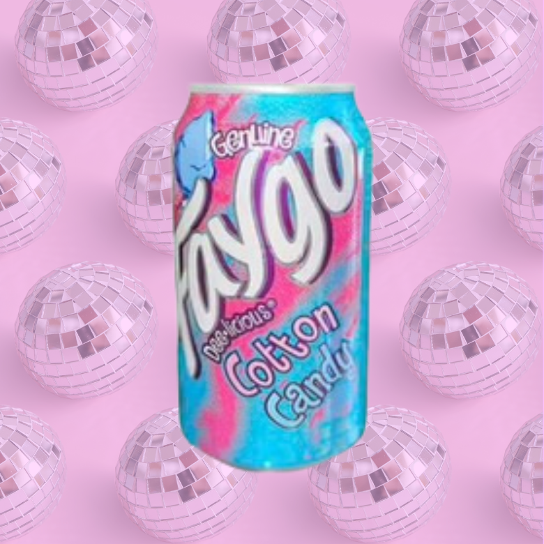 Faygo COTTON CANDY soft drink.