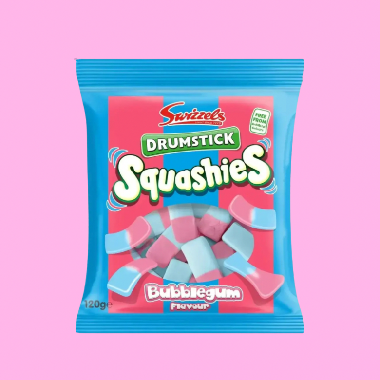 SWIZZELS SQUASHIES Bubblegum Flavor